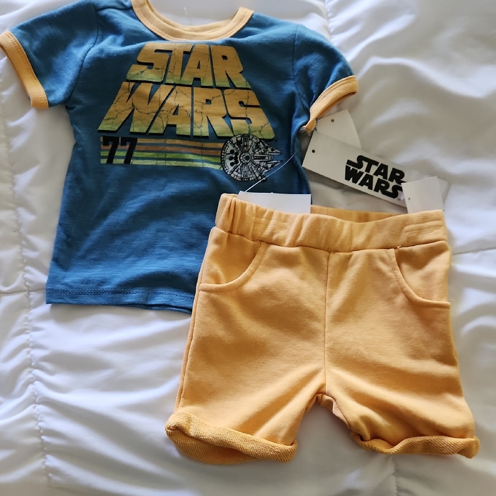 Star Wars Blue and Yellow Toddler Outfit